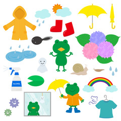 梅雨のイラスト