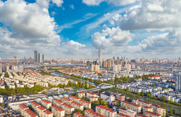 City Scenery of Pudong New Area, Shanghai, China