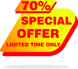 Offer tags for advertising business works, vectors, special offers, sale, mega discount