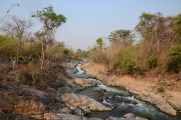 Wundersch&ouml;ne Landschaft: Die Flussarme des Mekong bei Muang Khong, Laos