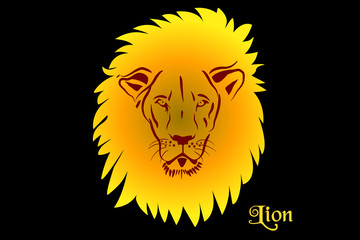 Lion tattoo logo vector