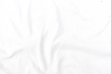 Abstract white fabric texture background. Wavy white cloth. 