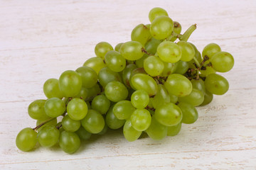 Sweet green grape branch