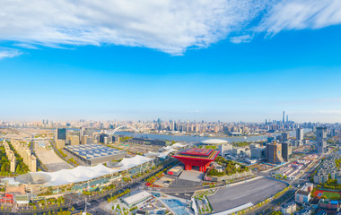 The city scenery of Shanghai, China