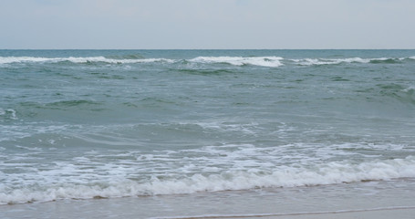 Turquoise sea water at the beach