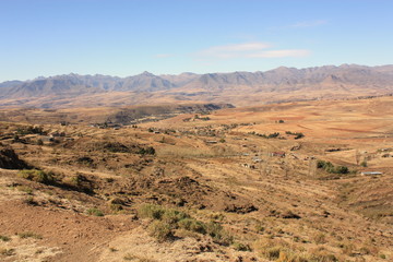 Paysage Malealea Lesotho Afrique - Malealea Landscape Africa