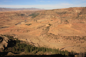 Paysage Malealea Lesotho Afrique - Malealea Landscape Africa