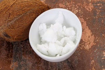 Dietary Coconut oil in the bowl