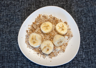 bananas and grated nuts