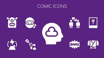 comic icon set
