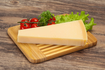 Italian traditional parmesan cheese triangle