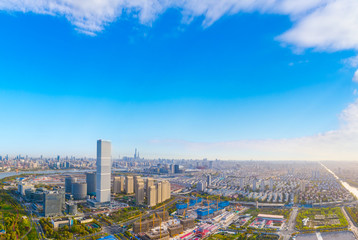 Fototapeta premium City Scenery of Pudong New Area, Shanghai, China