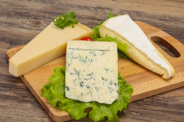 Cheese triangle mix - gorgonzola, brie, parmesan