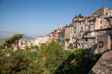 Fototapeta na wymiar landscape of Guardia Sanframondi village, Benevento, Italy