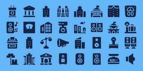 Modern Simple Set of government Vector filled Icons