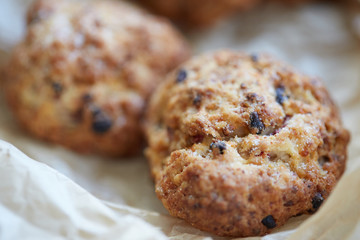 biscuits. homemade cookie with berry