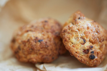 biscuits. homemade cookie with berry