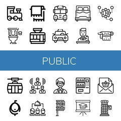 public simple icons set