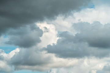 Fototapeta na wymiar Background of dark storm clouds before rain.