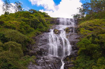 Amazing Tea Plantations with Lake view at Munnar in Kerala.