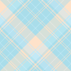 Seamless pattern in fascinating light blue and beige colors for plaid, fabric, textile, clothes, tablecloth and other things. Vector image. 2