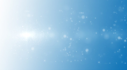 Viren in der Luft mit Lichtreflexen