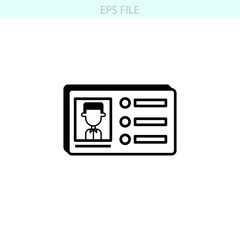 Business contacts icon. EPS vector file