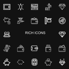 Editable 22 rich icons for web and mobile