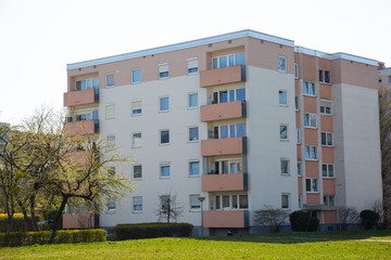 Apartment buildings in a housing estate, Munich