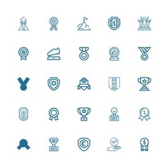 Editable 25 honor icons for web and mobile