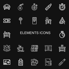 Editable 22 elements icons for web and mobile