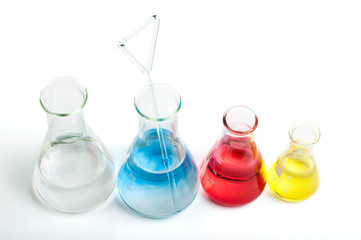 Laboratory equipment and color chemicals