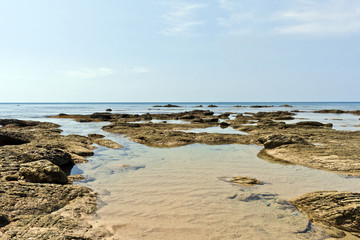 Beautiful Rocky Beach at Koh Lanta, Thailand, Asia