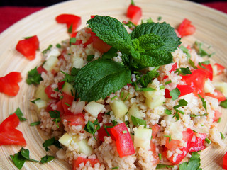 Tabbouleh salad sałatka kasza © Agnieszka