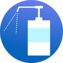 アルコール消毒のアイコン