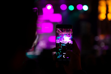 Photographing a concert