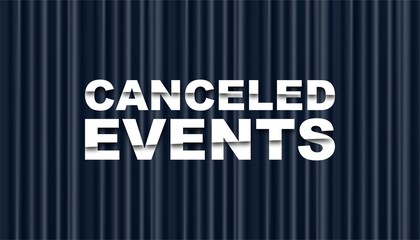 Canceled event background template.