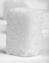 Sugar lumps on white isolated
