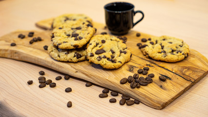 Homemade Cookies with a Cup of Coffee