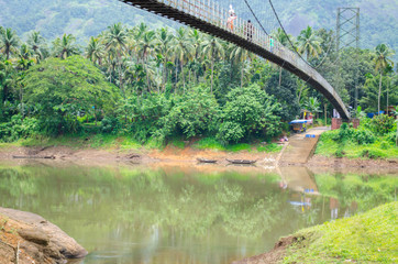 Amazing Tea Plantations with Lake view at Munnar in Kerala.