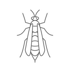 wasp icon logo isolated white background vector illustration