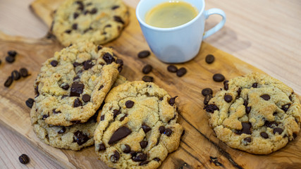 Homemade Cookies with a Cup of Coffee