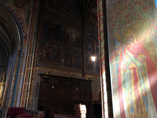 Interior of a Bohemian church at Vysehrad Park