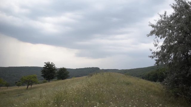 Moldavian green hills near Codru. Codrii is a big forest in the middle of Moldova