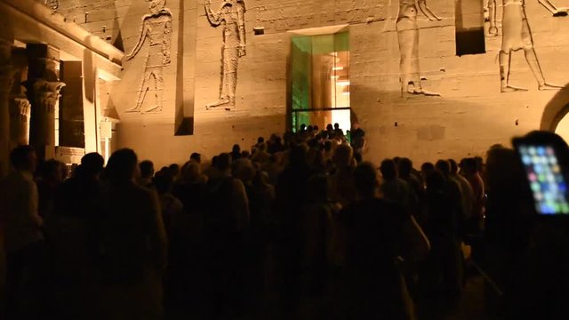 Temple of Isis on Agilkia island (moved from Philae island), Aswan, Egypt