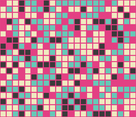 Color mosaic. Colorful background. Abstract seamless pattern. Vector illustration.