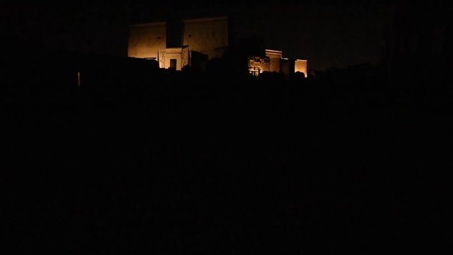 Temple of Isis on Agilkia island (moved from Philae island), Aswan, Egypt