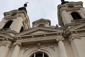Serbia - Front view of the twin towered St. Nicholas Congregational Church in Sremski Karlovci