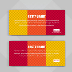 Web Banner Design. Food & Restuaruant Concept Bannar Design .