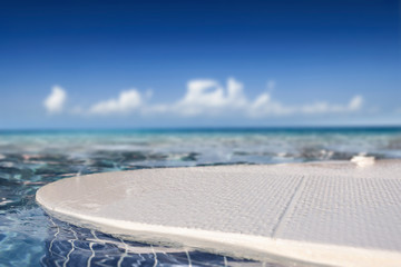 Summer background of free space and ocean landscape 